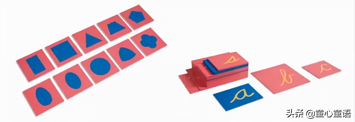 蒙氏教具手工区,蒙氏圆教具