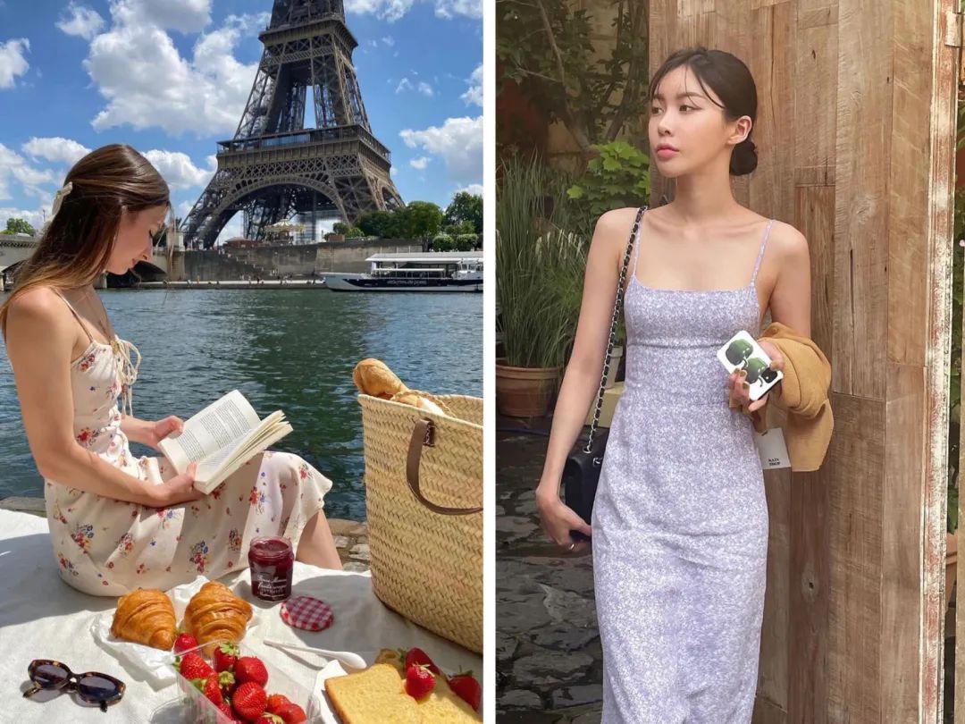 适合旅游穿的花裙子,夏天的花裙子美丽又治愈