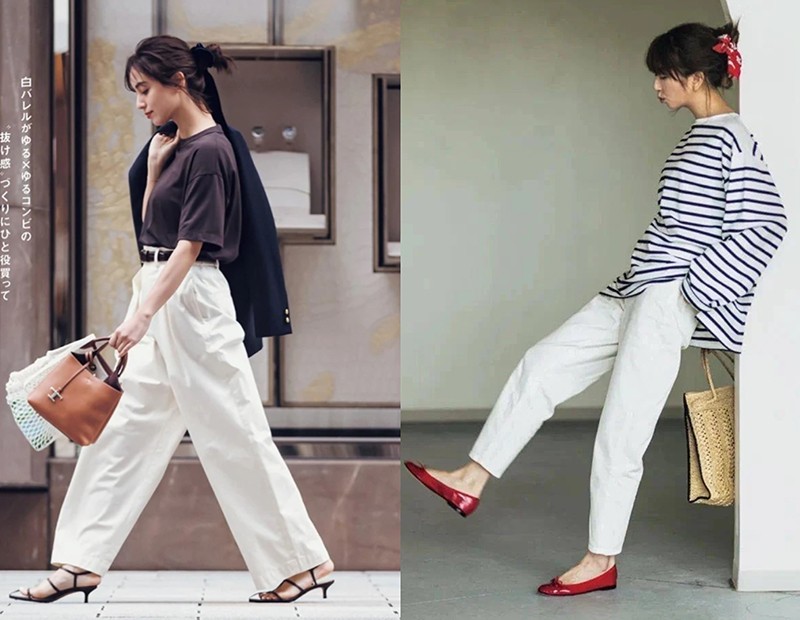 女人穿白裤子最漂亮,女人上了年纪就要穿成熟点