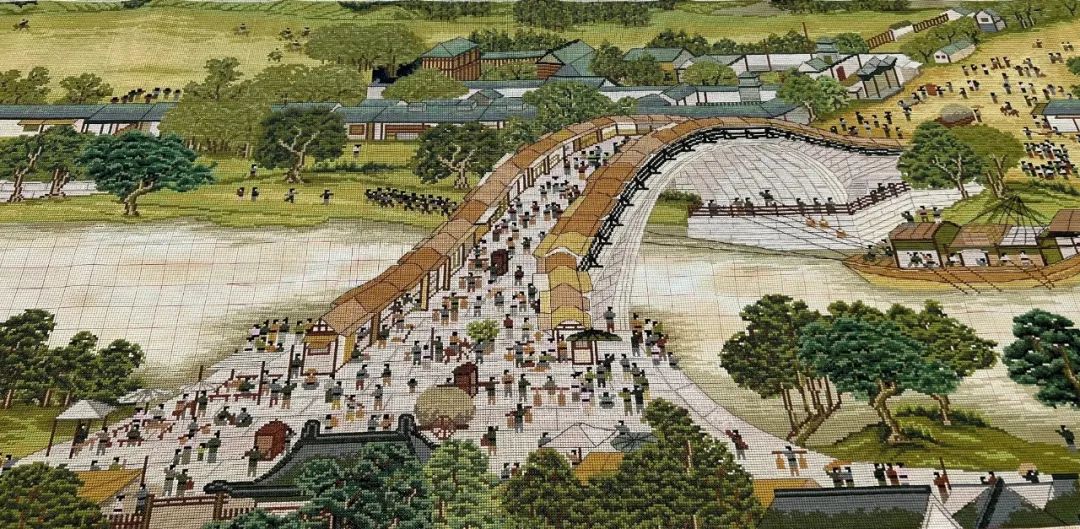 超长清明上河图十字绣,30米长清明上河图十字绣