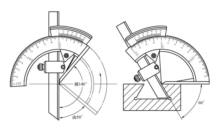 万能角度尺和游标卡尺读数原理,如何看懂万能角度尺