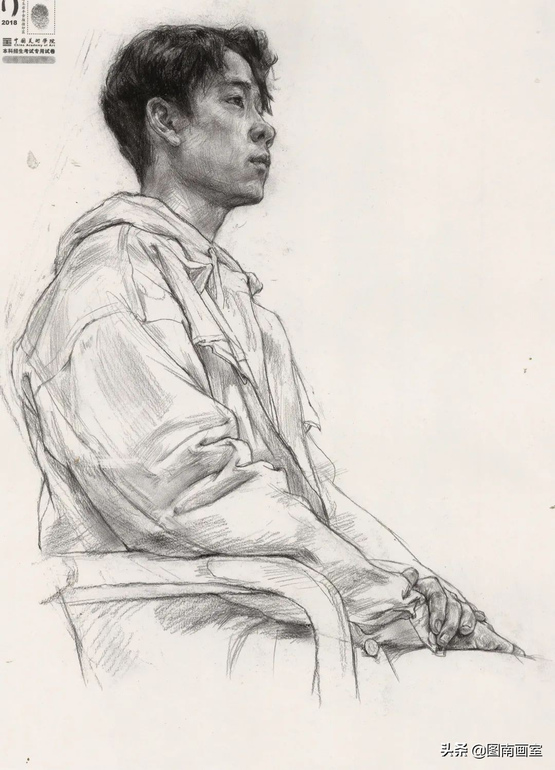 中国美术学院素描头像高分作品,全国素描高分作品