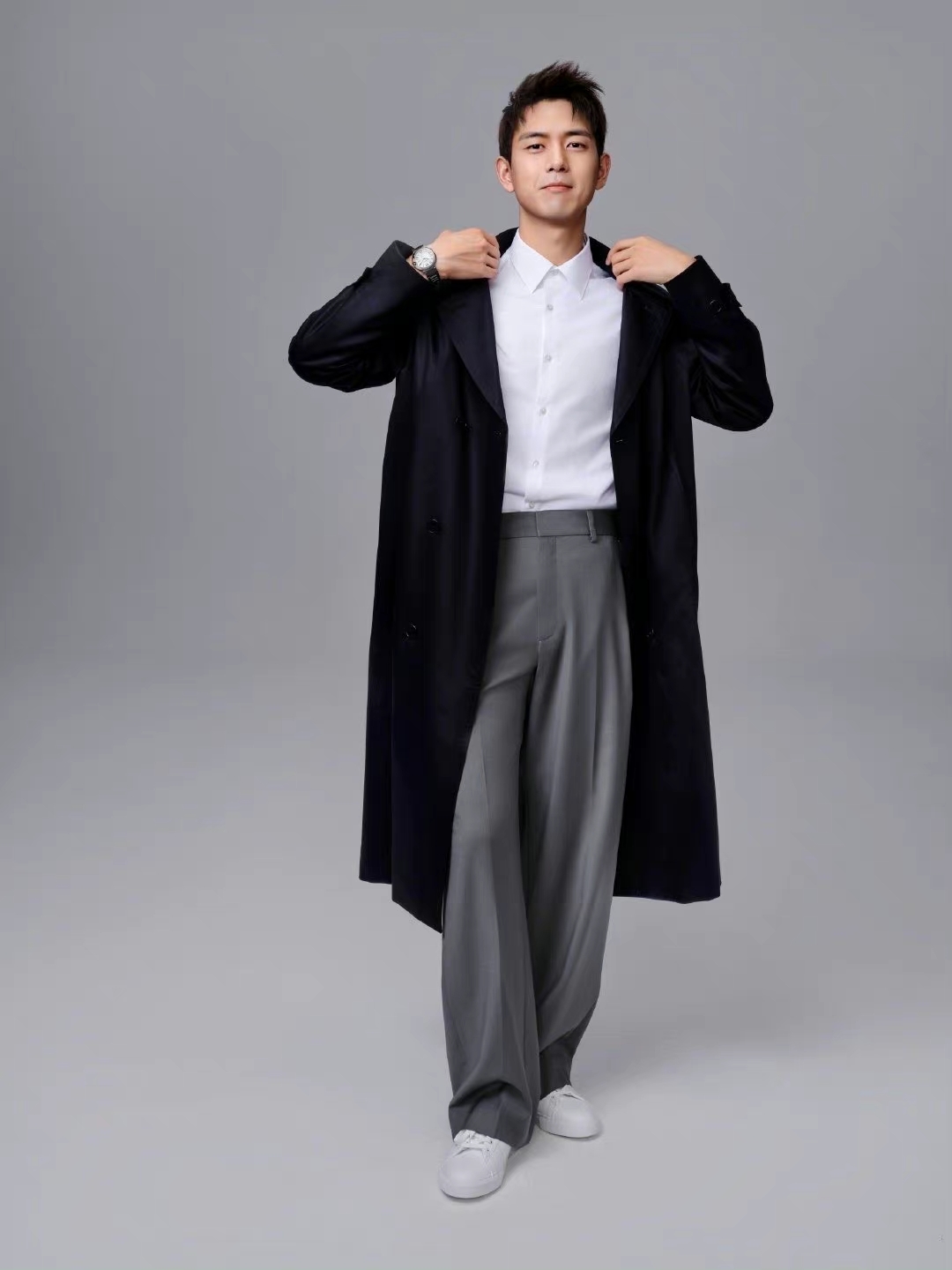 男士风衣这么穿才时尚,男士穿搭秋冬高级感风衣