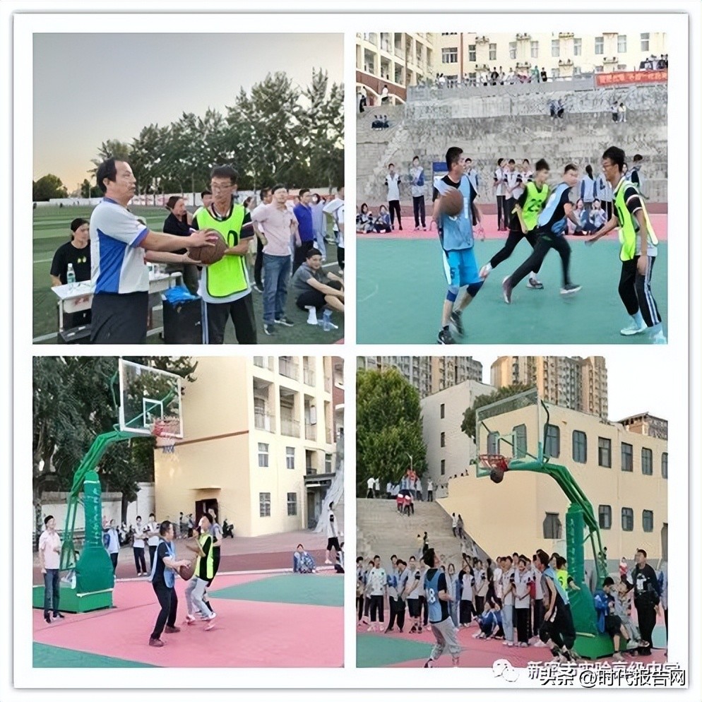 新密青屏高级中学篮球赛,新密市职教中心篮球比赛