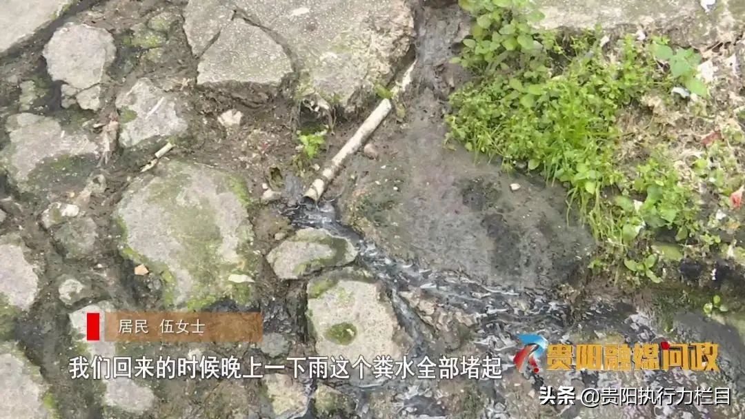 一下大雨就往外冒污水,下雨小区化粪池很臭