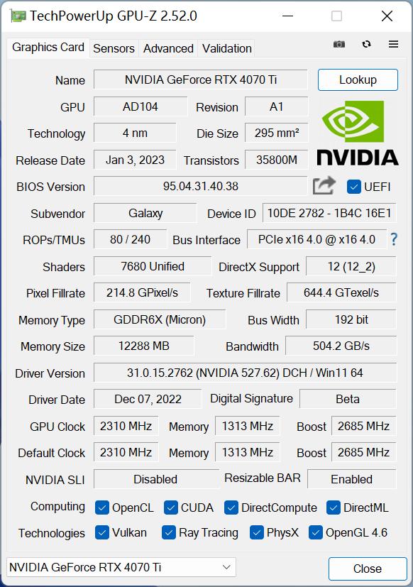 rtx4070super显卡横评,4070ti星曜和3090ti