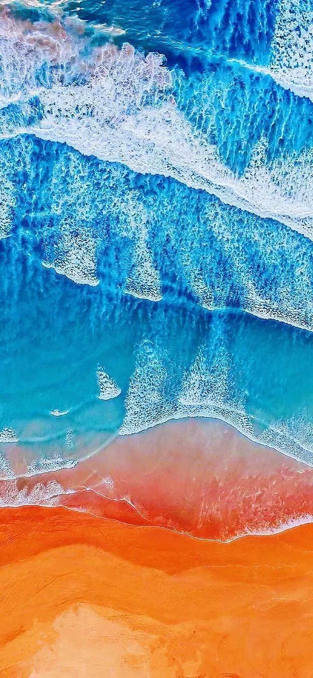 美丽的碧海蓝天壁纸,2018蓝色大海夏天壁纸