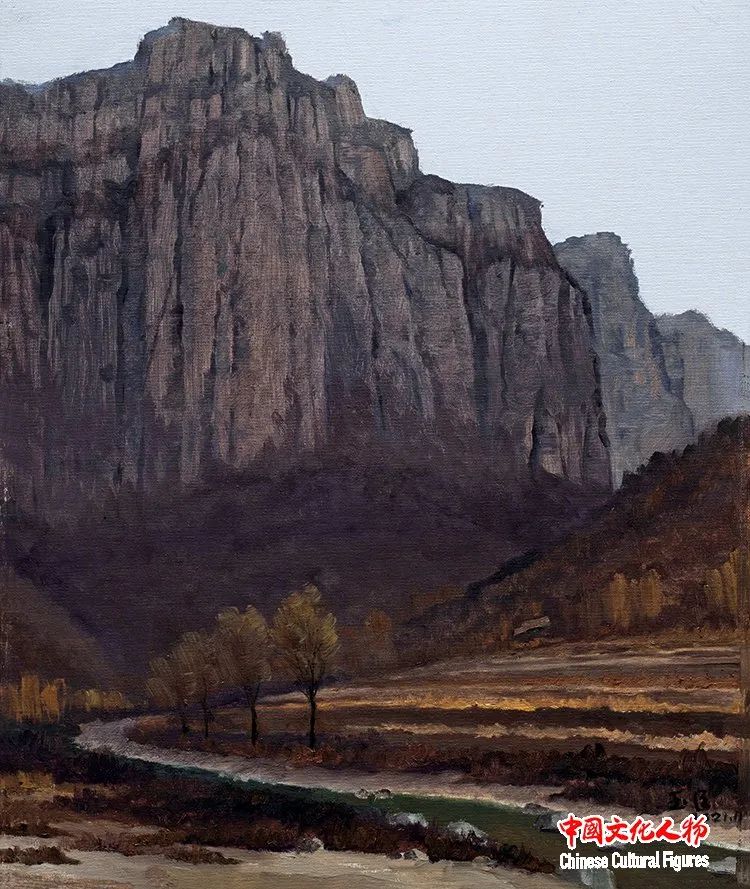韩玉臣太行山写生油画水平,韩玉臣美术展