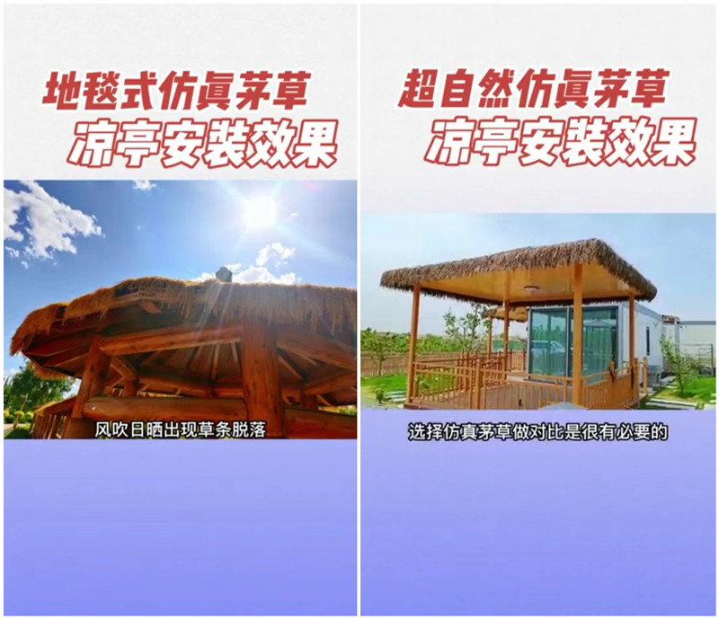 超自然仿真茅草的优势,大自然仿真茅草