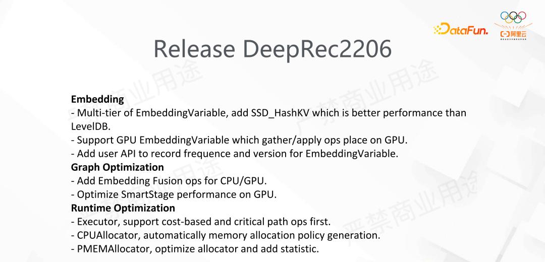 阿里DeepRec大规模稀疏模型训练推理引擎