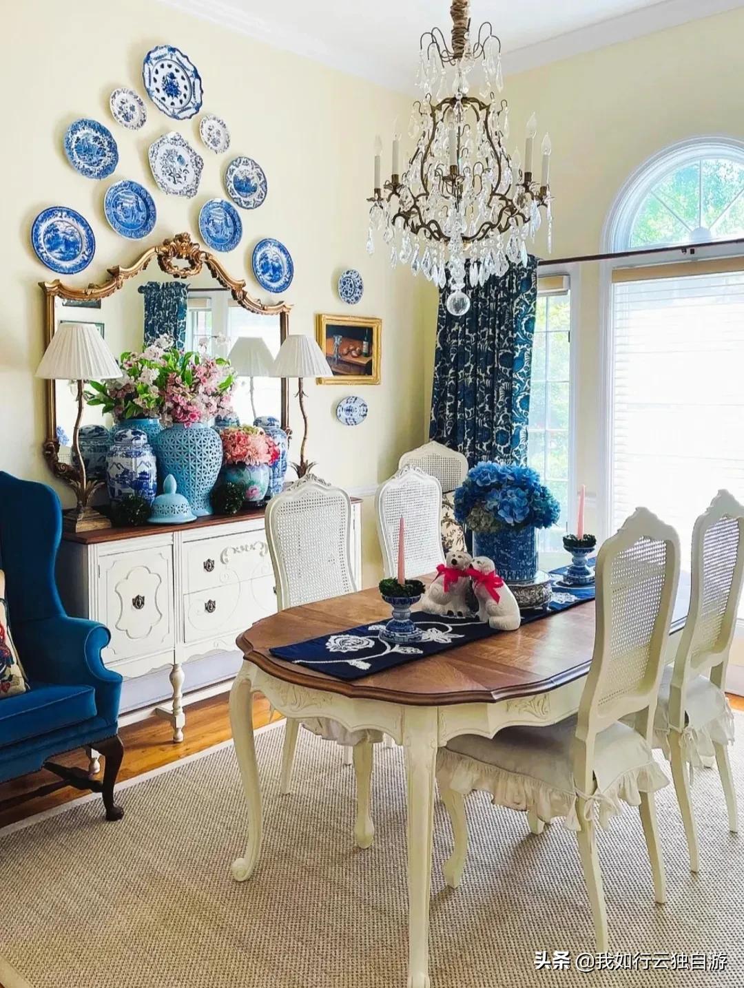 复古美式小家，铺上波斯地毯瞬间变温馨