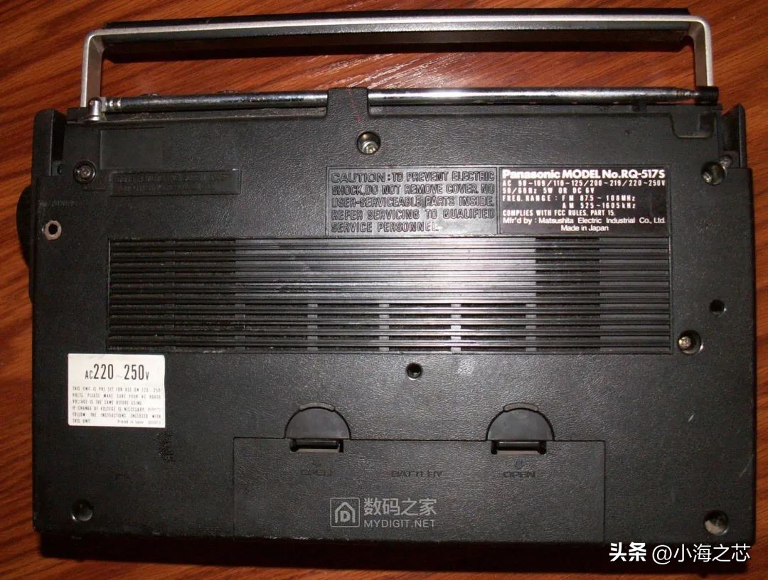 松下老式收录机,80年代松下双卡收录机