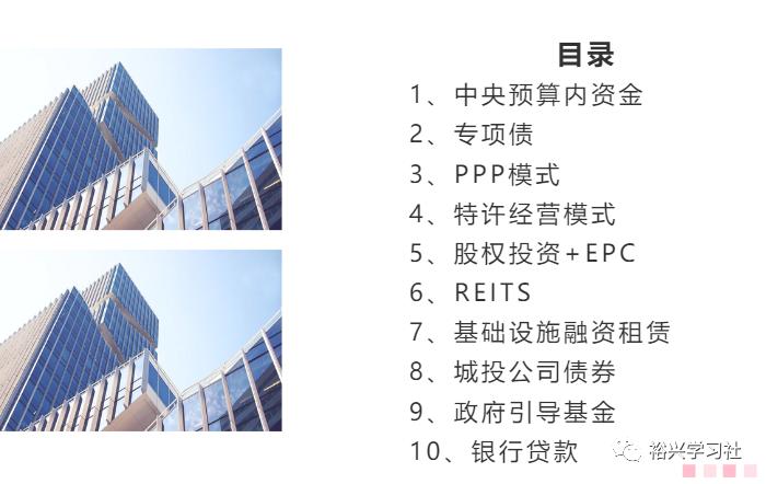 基础设施投融资的市场空间,基础设施项目融资方式