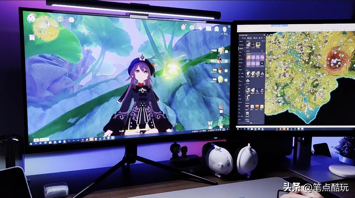 双显示器如何在打游戏时快速切换,大屏显示器怎么让游戏里也全屏
