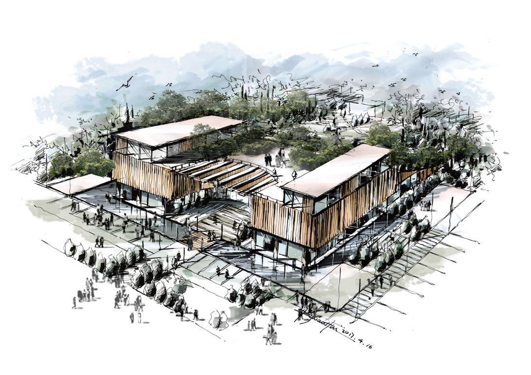 考研景观手绘效果图,景观考研手绘要准备几张效果图