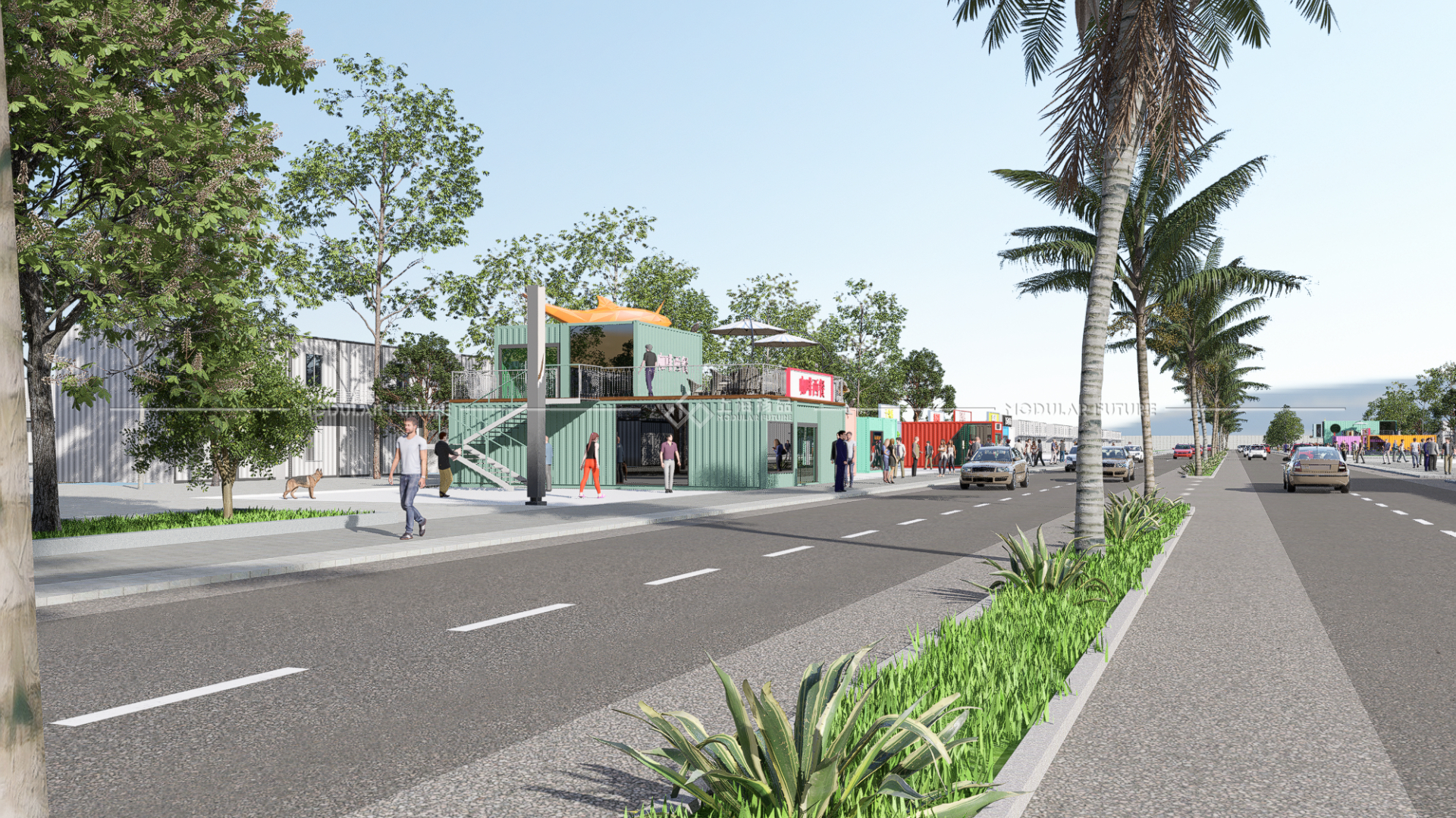 集装箱打造特色网红商业街，新型商业模式一起了解一下吧~