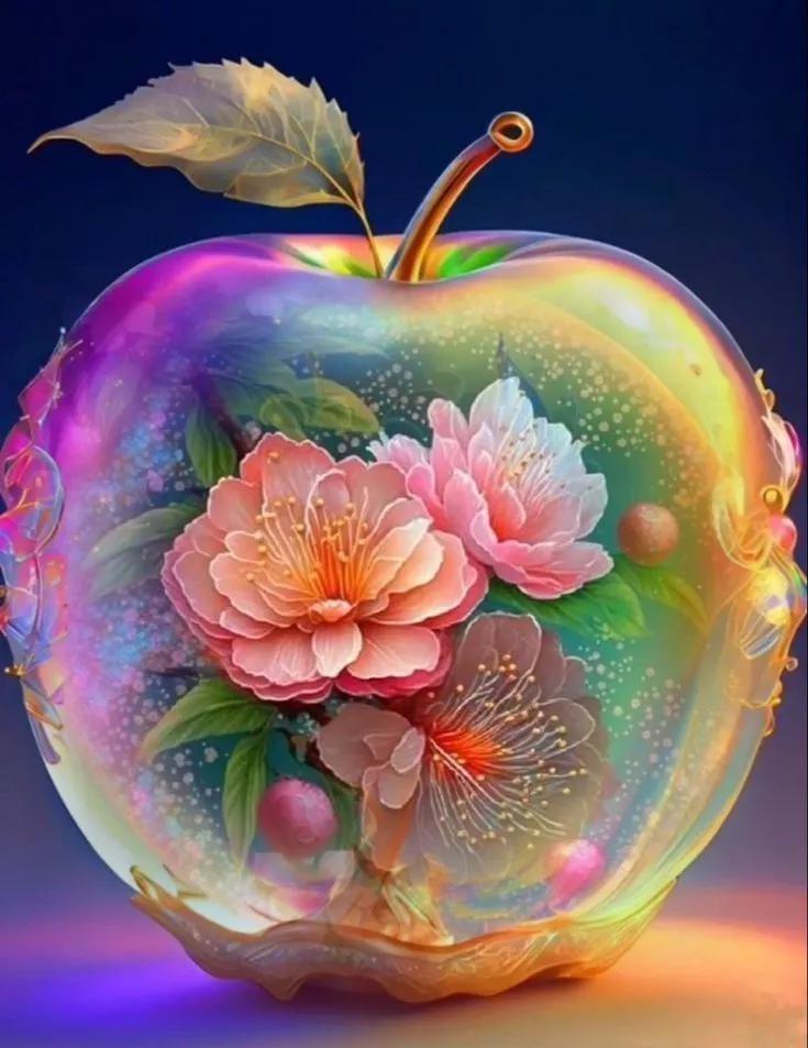 平安健康吉祥如意苹果唯美图片,祝你平安健康苹果图片