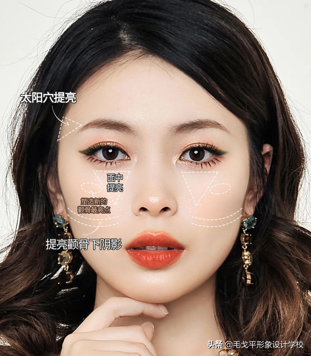 凹陷疤痕修容,菱形方脸脸颊凹陷怎么修容