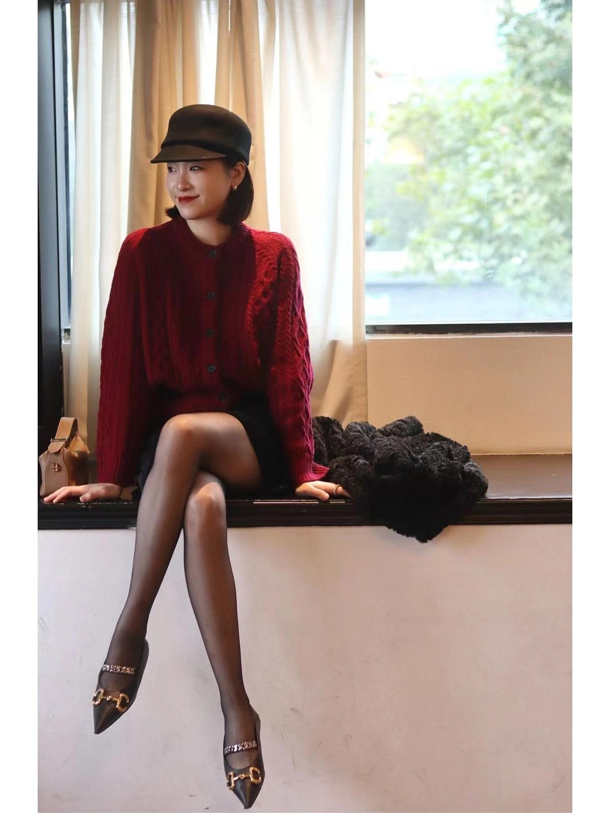 黑丝搭什么潮鞋,黑丝短袜搭配各款单鞋