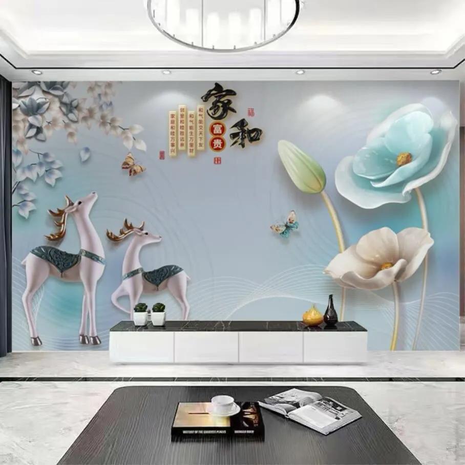 新款壁布背景墙,壁布电视背景墙图