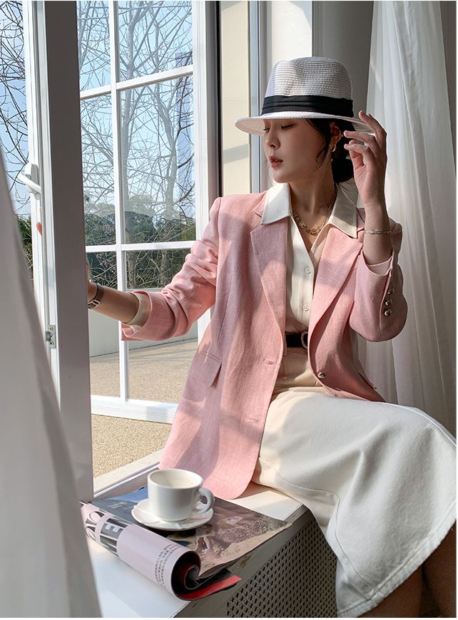 长款西装裙搭配高级感,西装搭配半身裙女款高级感