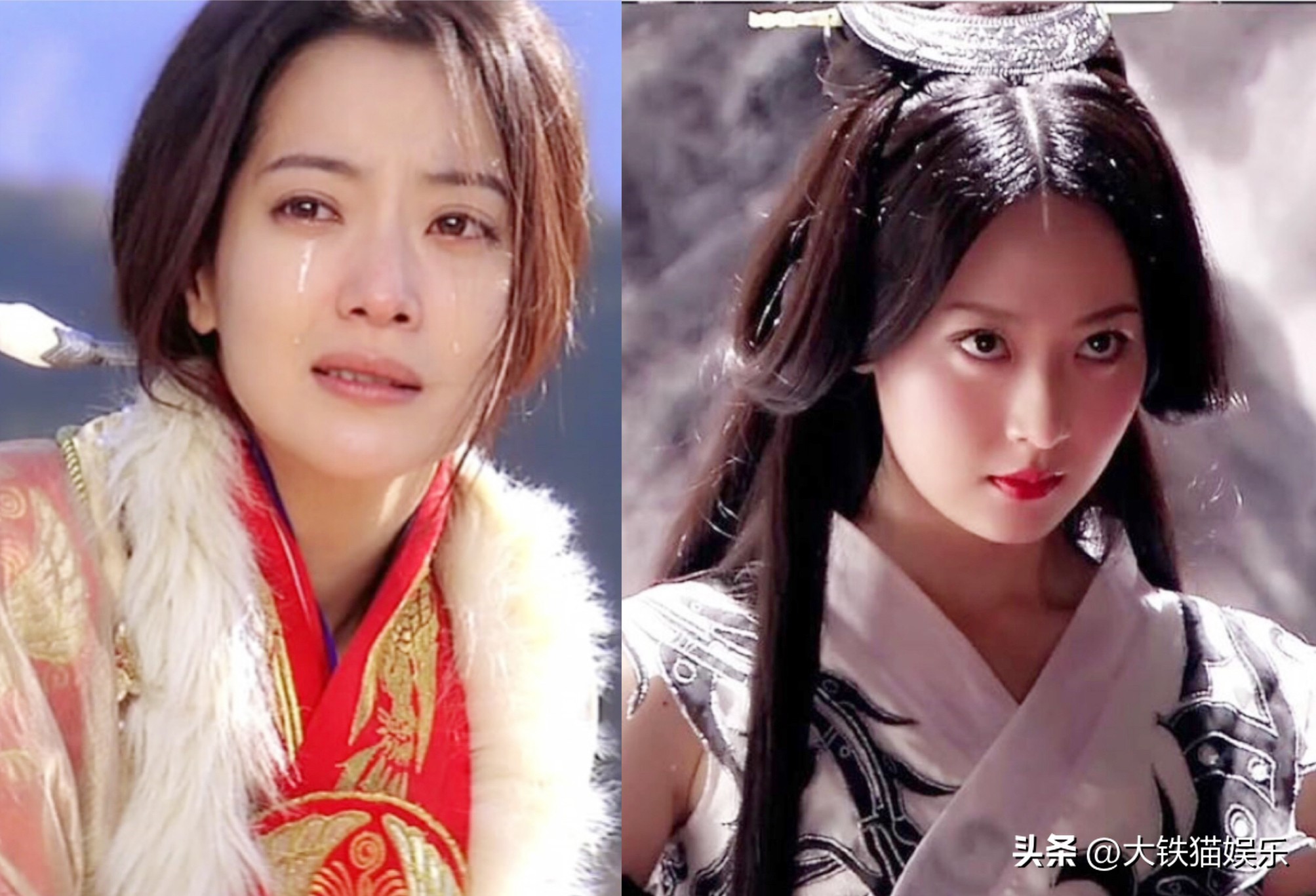 神话玉漱白冰和金喜善,金喜善和白冰版玉漱公主对比