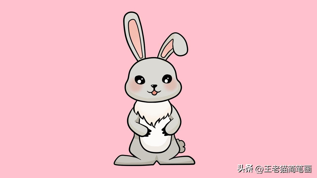 可爱的兔子又简笔又好画,怎样画兔子简笔画大全