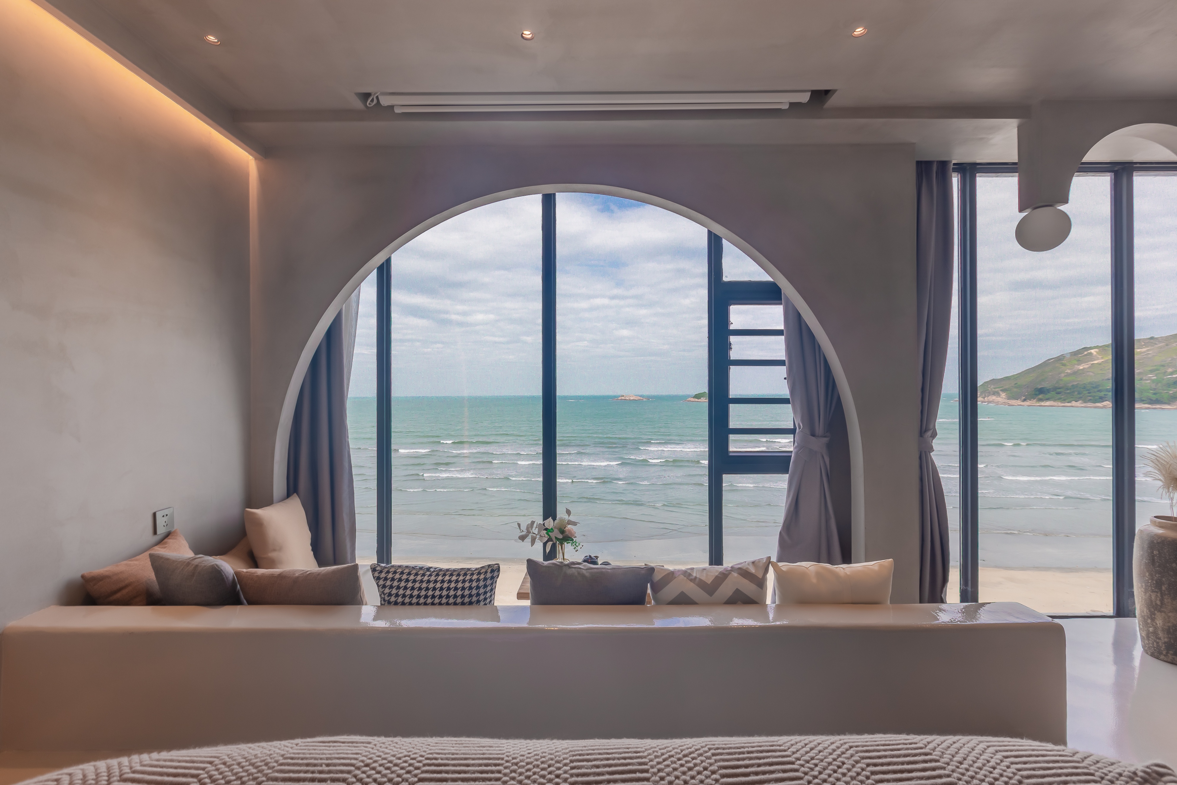 双月湾带私家泡池的温泉酒店,双月湾海景带泡池客栈推荐