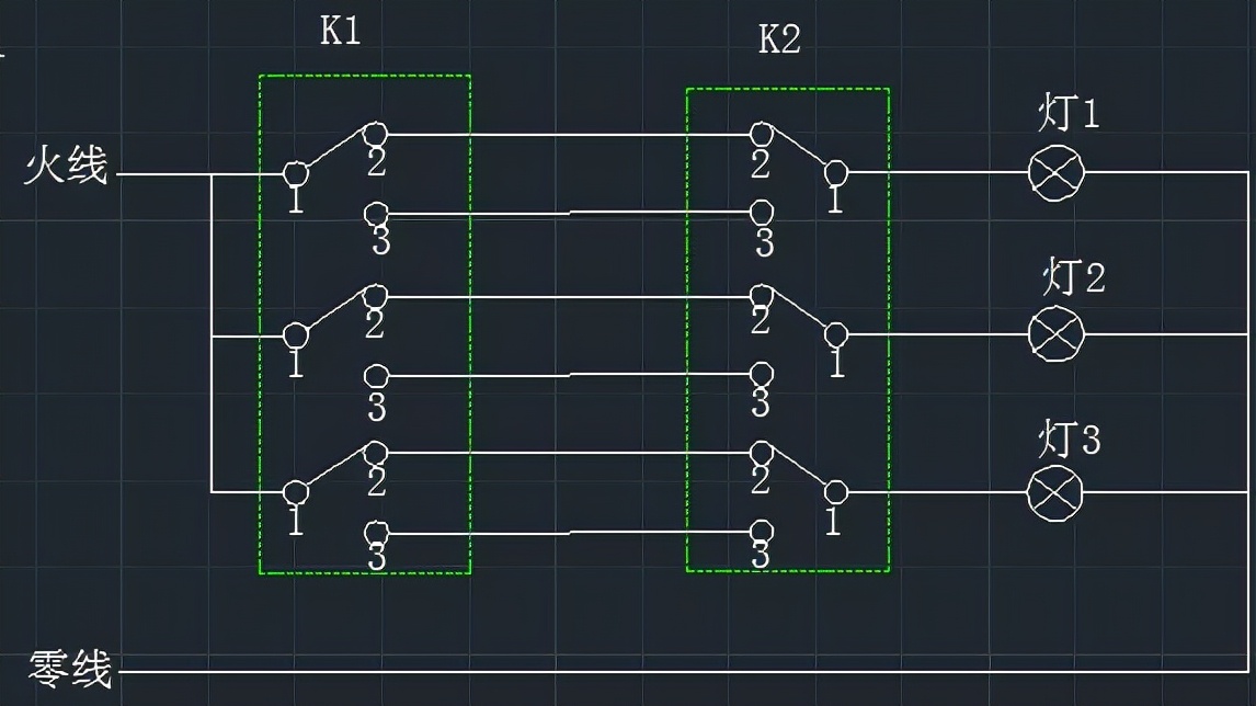 多地控制一支灯,照明控制箱两地控制系统图