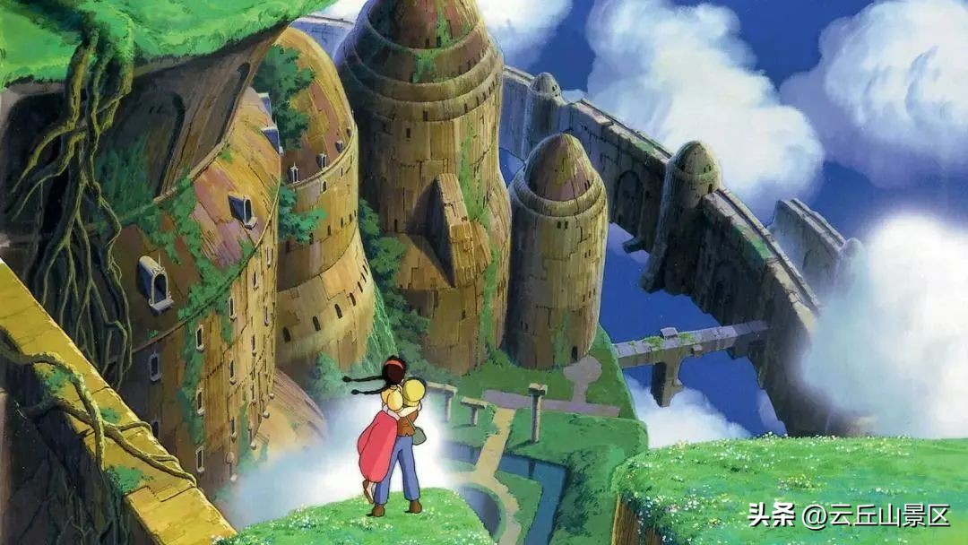 宫崎骏天空之城风景,宫崎骏的天空之城美景