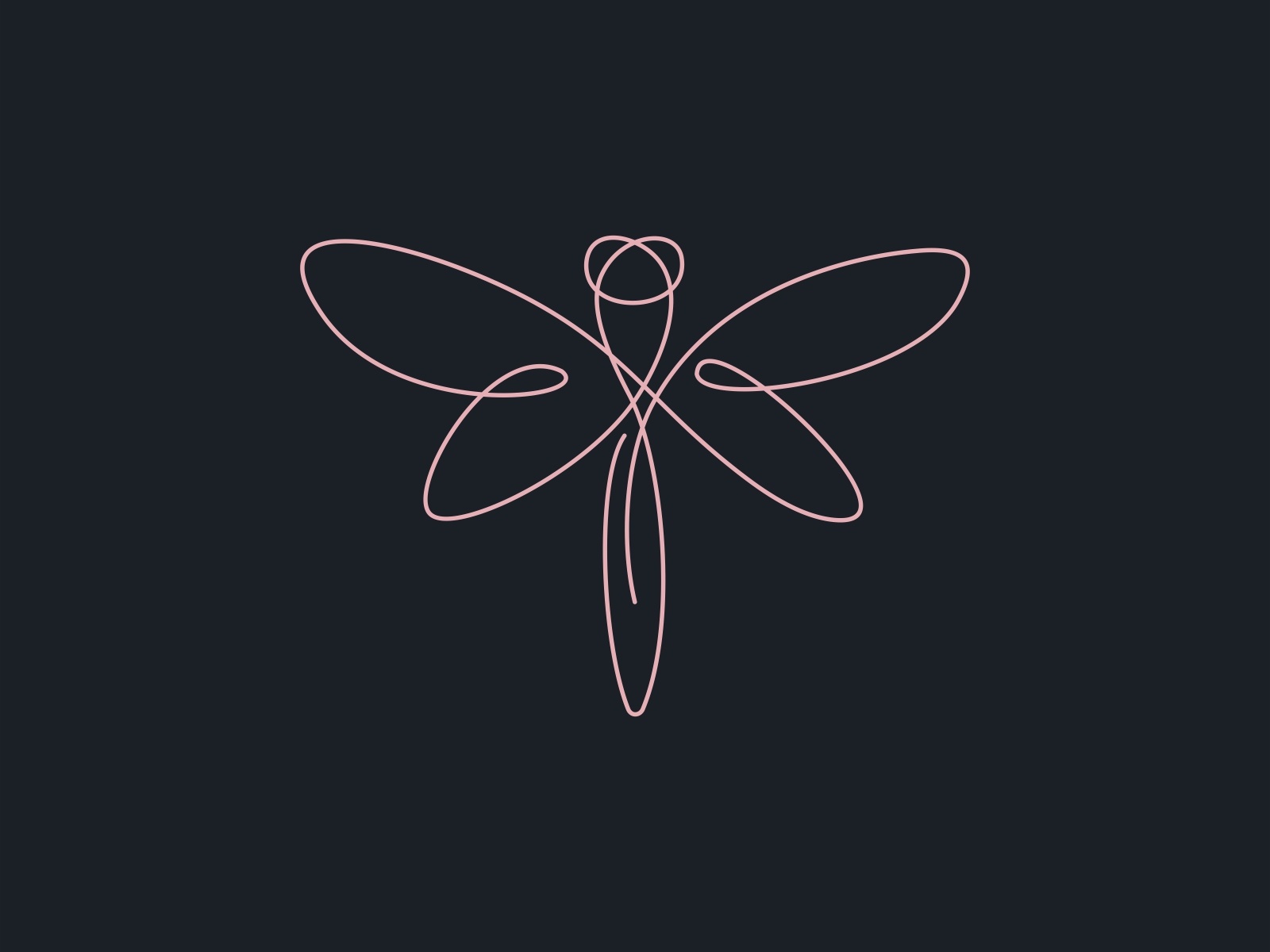 创意蜻蜓标志设计,多款国际范logo设计集锦