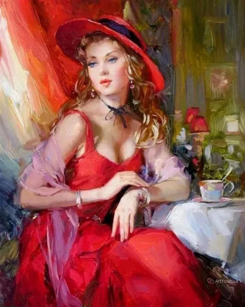 俄罗斯康斯坦丁的油画,康斯坦丁天空之镜油画