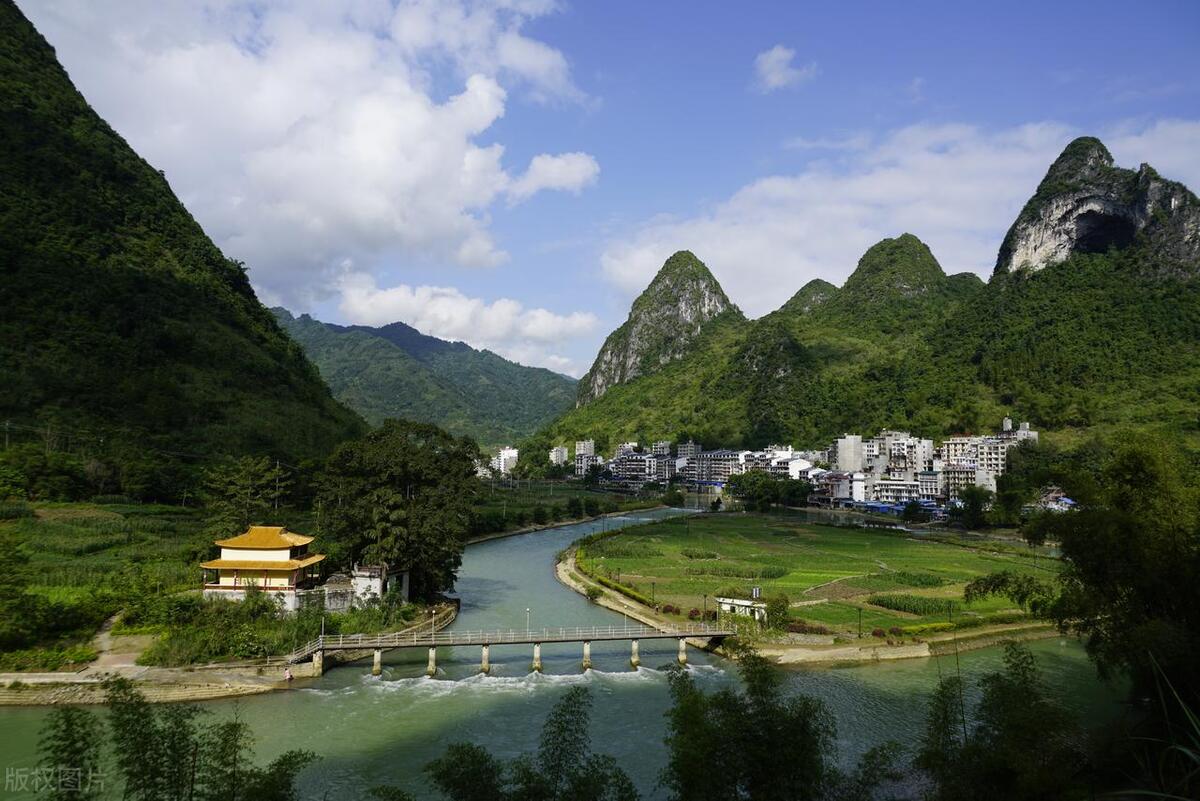 广西农村山水田园美景,广西7处山水田园风光