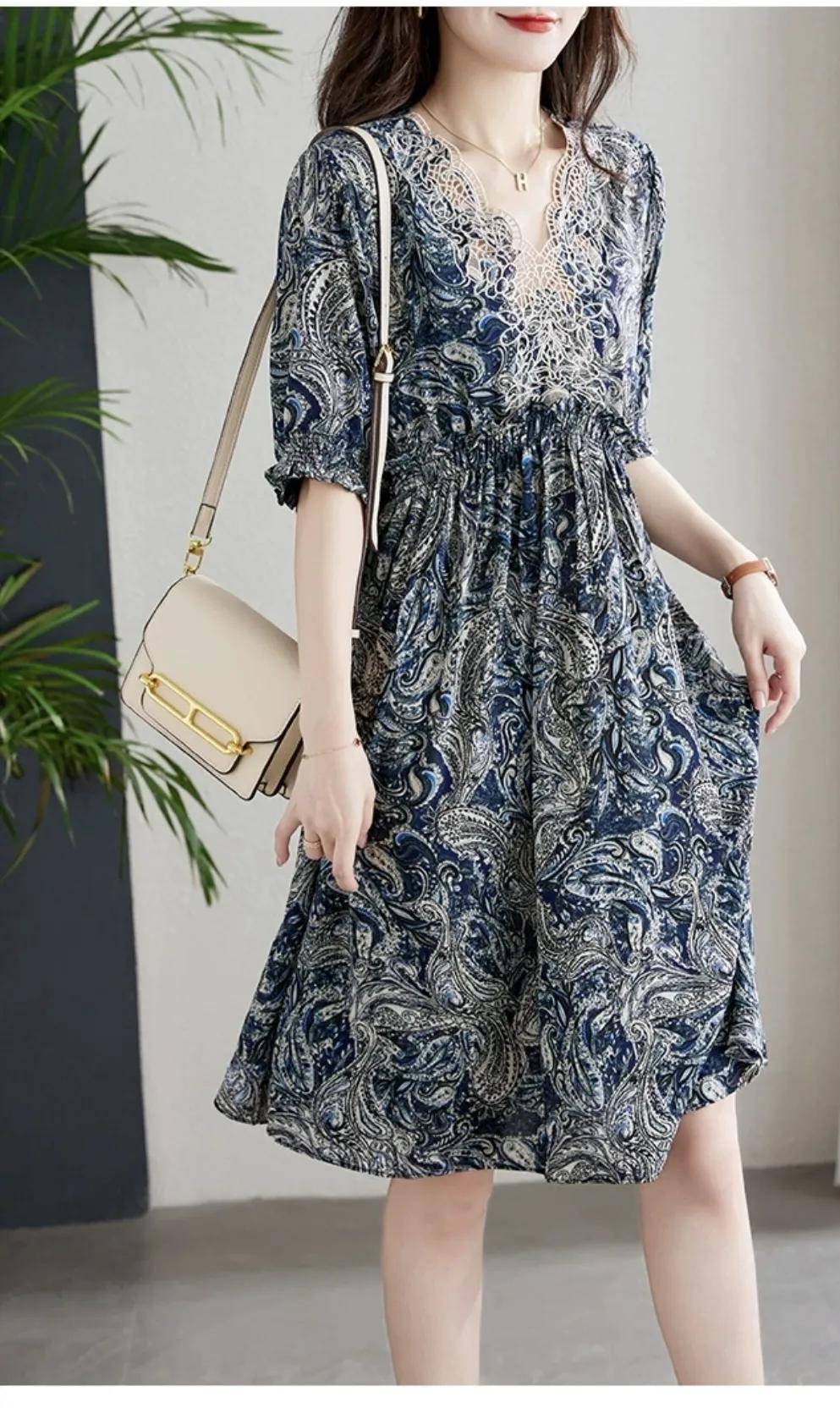 碎花雪纺连衣裙小个子显瘦显气质,雪纺收腰连衣裙显瘦修身大气款式