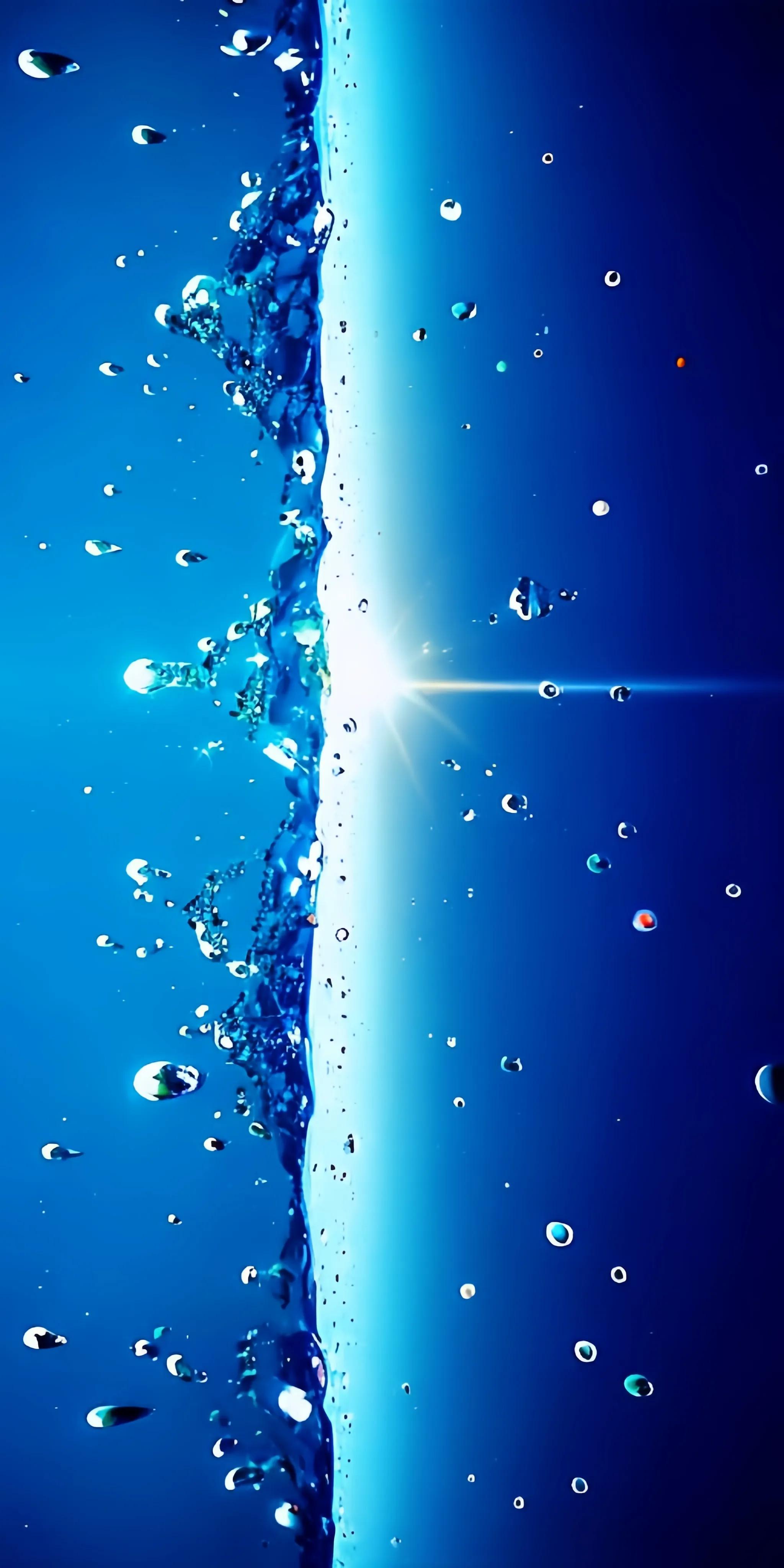 最清晰亮光风景竖版壁纸,水珠蓝色壁纸高清图片大全