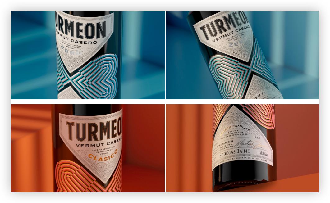 瓶贴设计图案欣赏,设计高档瓶贴配色