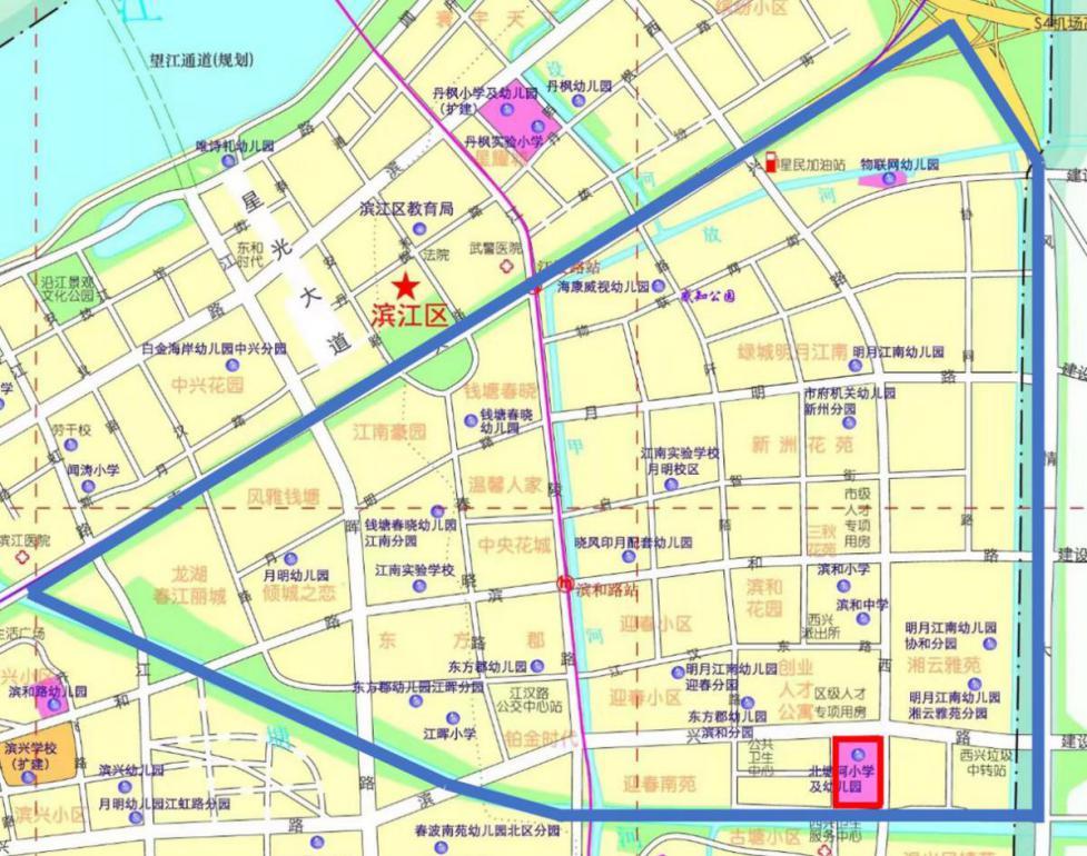 北塘河小学属于江南实验吗,杭州滨江江南实验小学新校区