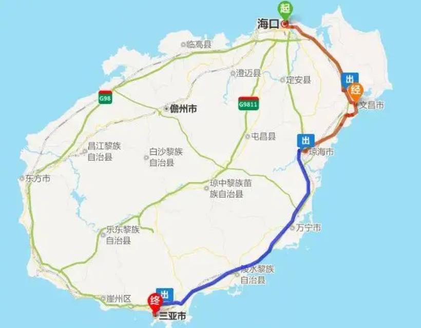 海南最美公路旅游路线,海南最美的景点