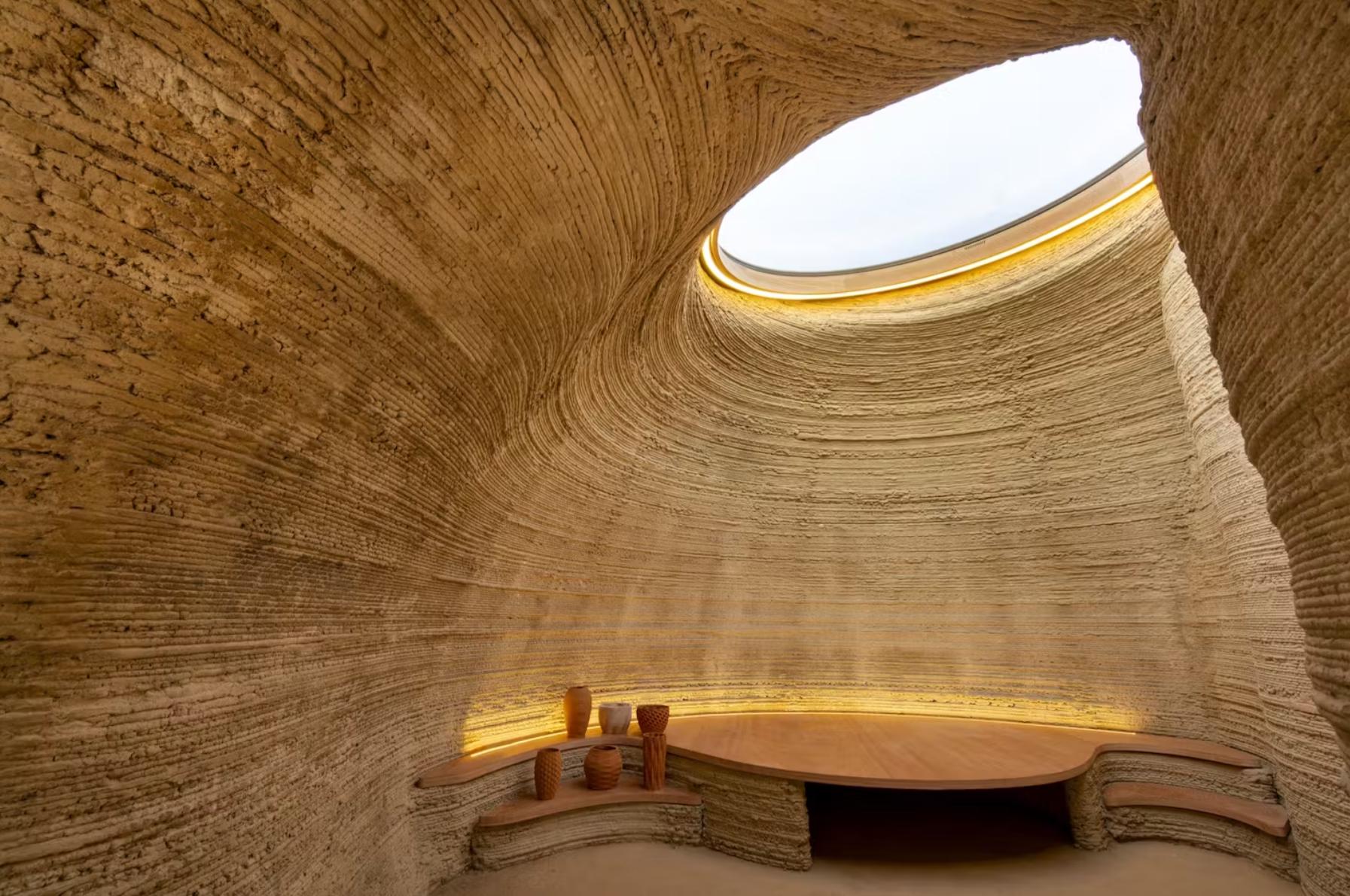 世界上第一个由生土制成的3D打印房屋TECLA