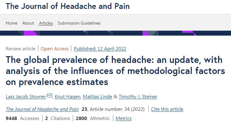 偏头痛最新研究资讯,困扰患者十年的偏头痛一招解决