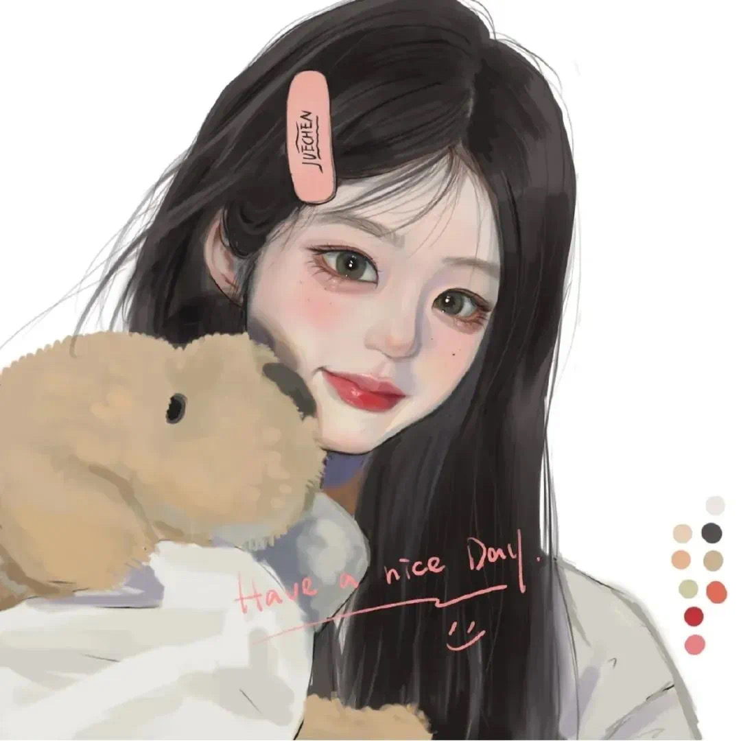 闺蜜头像一人一半两张漫画可爱,闺蜜头像真人仙气高颜值高马尾