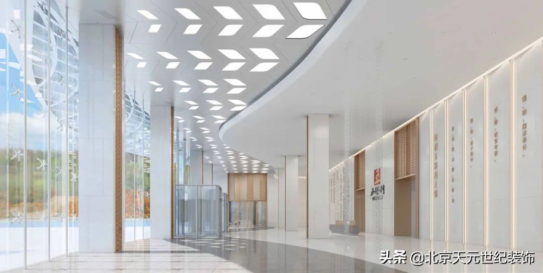 秦淮专业办公空间装饰设计案例,五华区写字楼装修设计案例