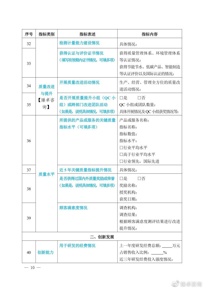 深圳市市长质量奖申报表,中国质量奖申报表填写范文
