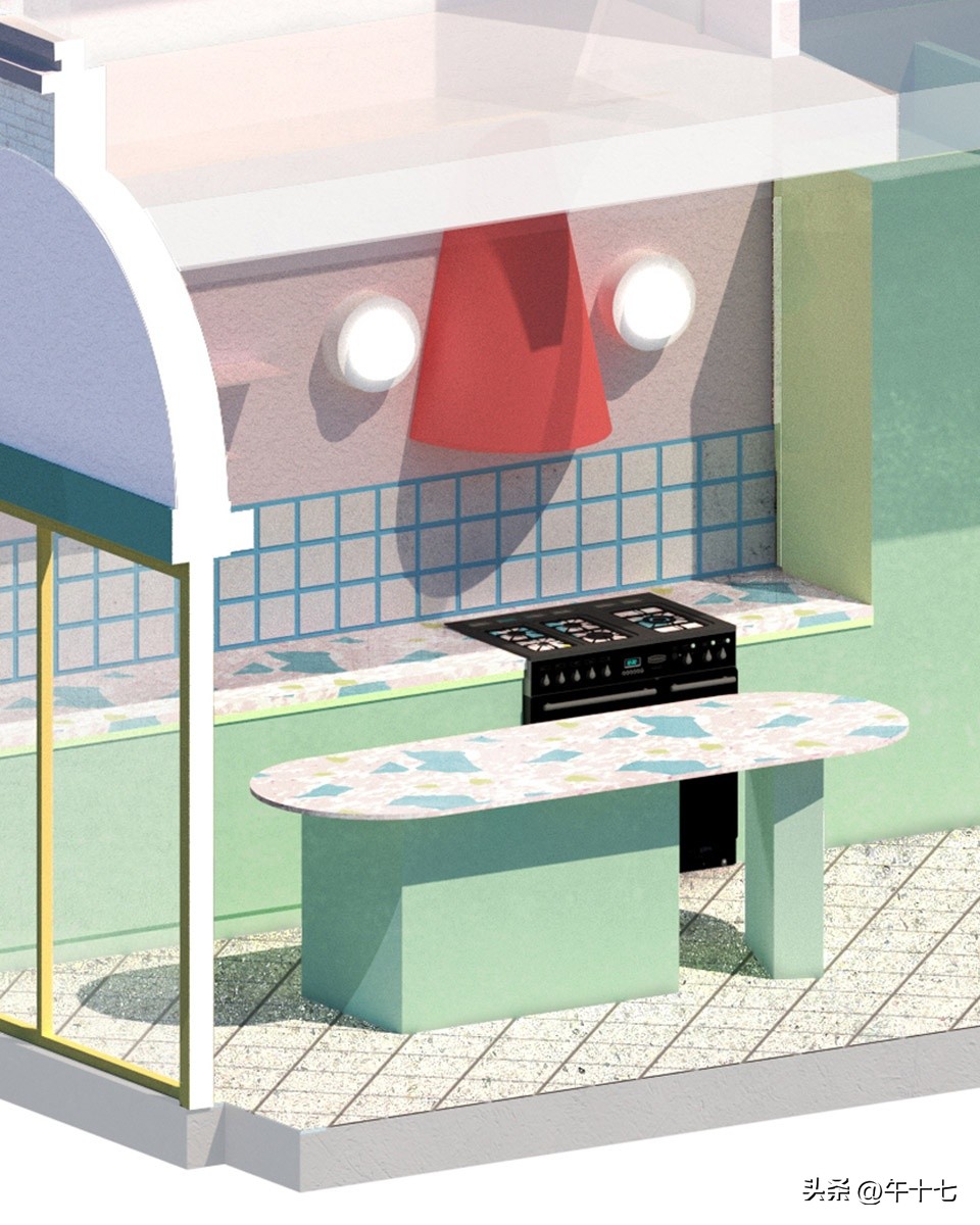 长方形的设计师工作室,设计师的家平面图