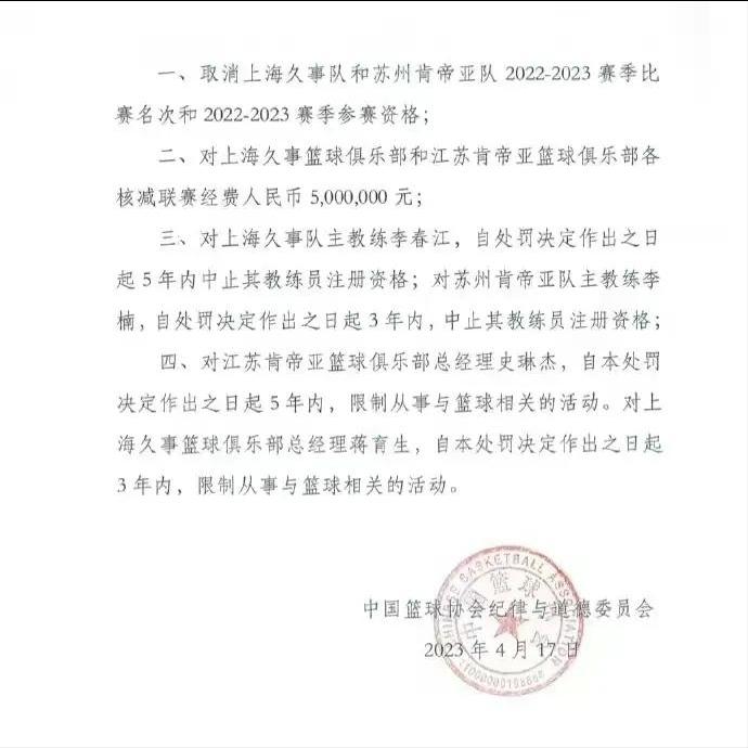 消极比赛处理结果,消极比赛惩罚是什么
