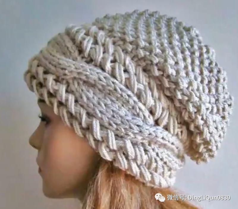 针织帽女冬设计感,秋冬蕾丝帽编织女帽教程