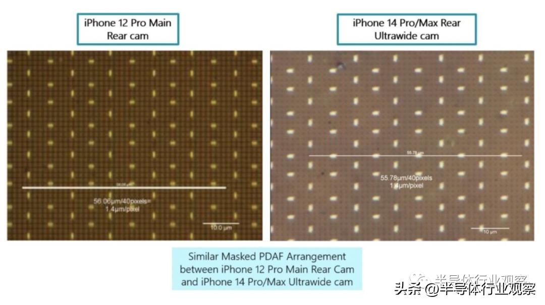 苹果iphone14摄像头拆解分析,苹果14和13的摄像头拆解