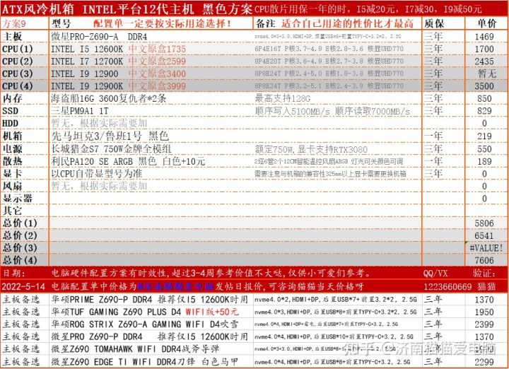 电脑组装机配置推荐最新,推荐最好的电脑组装机配置