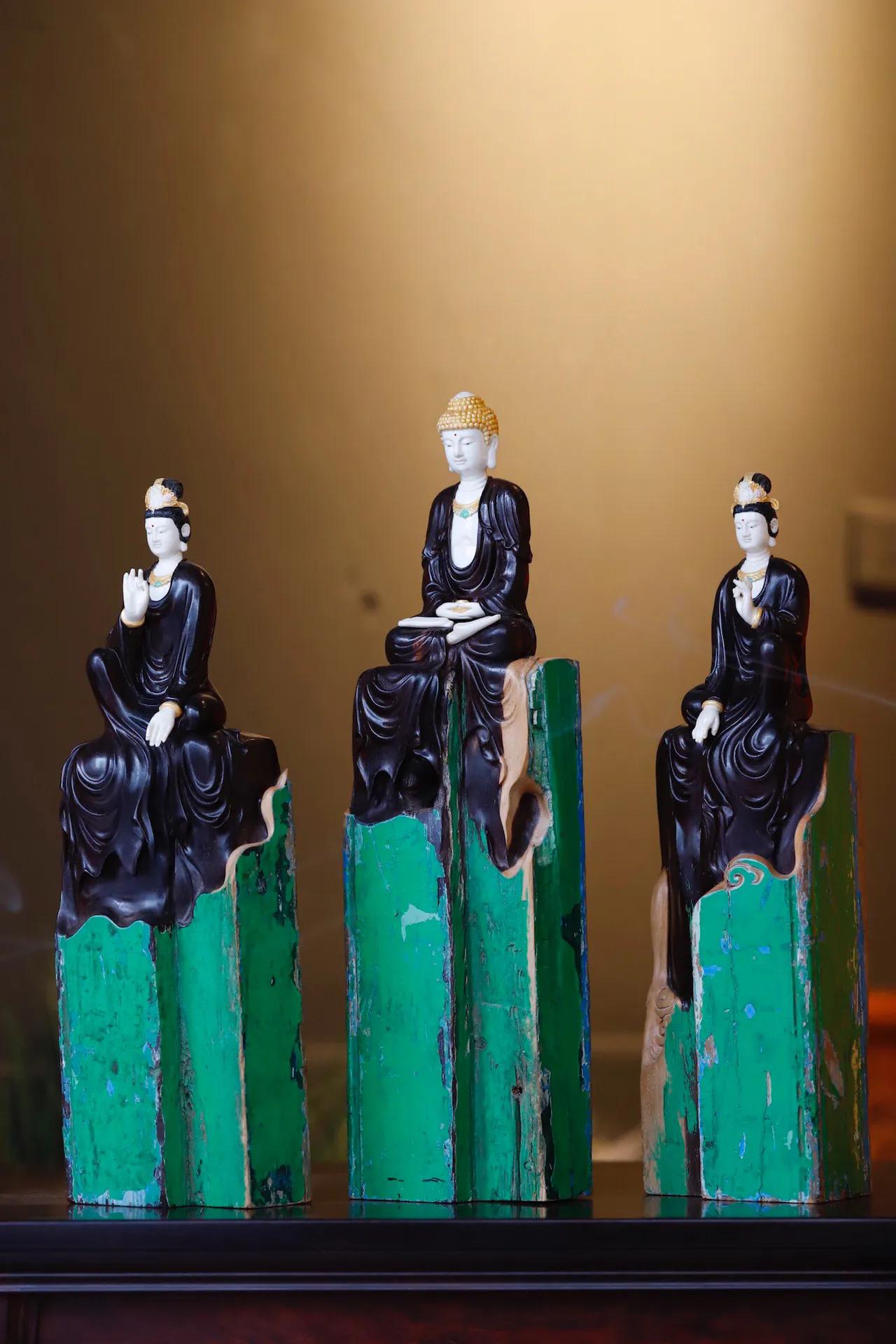 西方三圣挂画,西方三圣菩萨