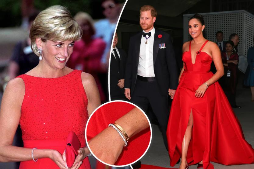 梅根凯特皇室造型,梅根黄金首饰